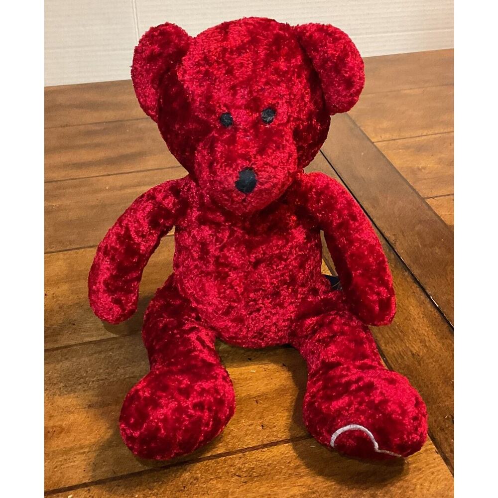 The Petting Zoo Red Heart Soft Teddy Bear Plush Stuffed Animal Valentine Love